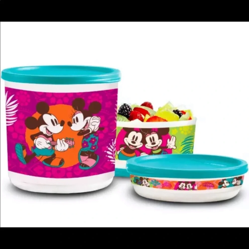 Tupperware Disney Mickey & Minnie Mouse Canister - Thumbnail 3
